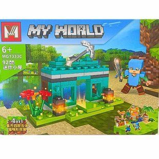 Конструктор 3D Blocks My World Minecraft 4в1 92 элементов К097/MG1333-C