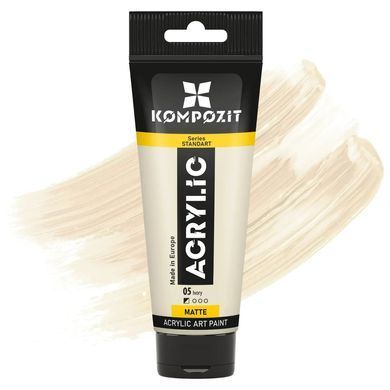 Краска акриловая Art Kompozit 75мл Standart 526***, белила титановые