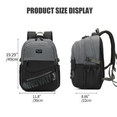 Рюкзак (ранец) Luna-bag JUSTPACK универсальный 49*30*22см №5902, Черный