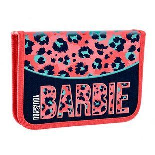 Пенал 1М 1 Вересня Yes HP-03 Barbie з 1 отворотом б/н 532869