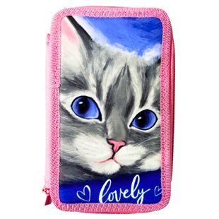 Пенал 2 отделения без наполнения Class 24306C Lovely Cat