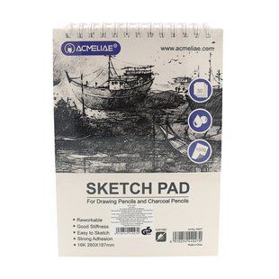 Альбом для ескізів скетчбук В5 (26*18,7см) 30арк 150г/м2 Acmeliae SketchPad на спіралі 44027