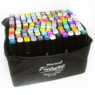 Маркер двустор. SketchMarker Sultani Future-Touch для паперу набір 96шт ST-8024-96