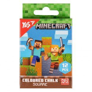 Крейда кол. 12шт. Yes Minecraft квадратна 400483