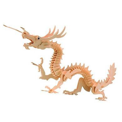 Деревянная сборная 3D модель WoodCraft Дракон (22,6*15,3*6,5см) G-M005A