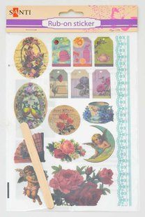 Натірка для скрапбукінгу Santi 22*15см Романтік 952539