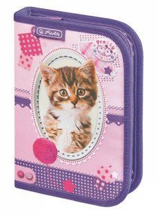 Пенал 1 отделение с 1 отворотом Herlitz 11360724C Cat