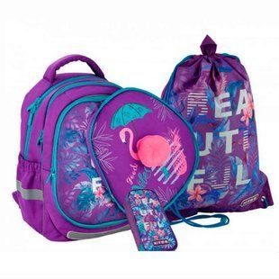 Набір рюкзак+пенал+сумка д/взуття Kite мод 700 Beautiful tropics SET_K20-700M(2p)-1