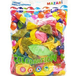 Шарик воздушный Mazari стандарт 30см Mix перламутр, Поздравления, 1 шт ST-8865