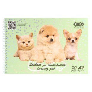 Альбом для рисования А4 20л. ZiBi на спирали 120г/м Friends ZB.1443-38