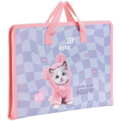 Портфель А4 Kite мод 202 Studio Pets пластик на молнии SP26-202