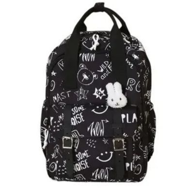 Рюкзак (ранець) м'який Juxianzi S269 Rabbit 43*28*13см, Чорний