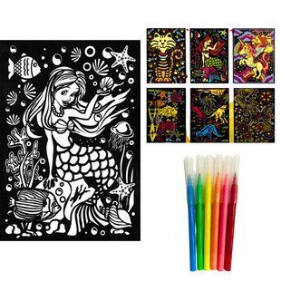 Розмальовка Kreative Kids 27,8*38см Velvet Оксамитова з фломастерами, асорті №5442