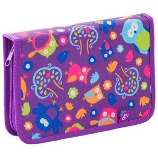 Пенал 1М Cool For School з 2 отворотами б/н Owl CF86609