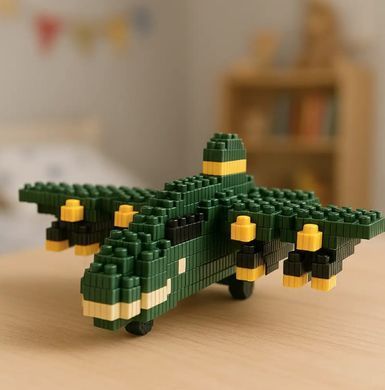 Конструктор 3D Blocks Beixi Крокодило Бомбардиро Brainrot Італіан, кор. 9*9*9см, 580 дет SHJ-19