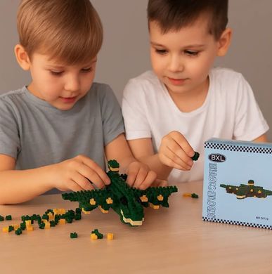 Конструктор 3D Blocks Beixi Крокодило Бомбардиро Brainrot Італіан, кор. 9*9*9см, 580 дет SHJ-19