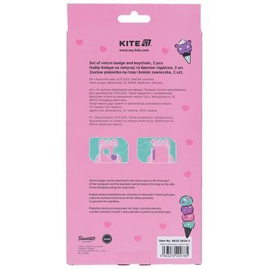 Патч - Нашивка на ліпучці Kite з підвіскою на карабині Kuromi HK25-3010-2