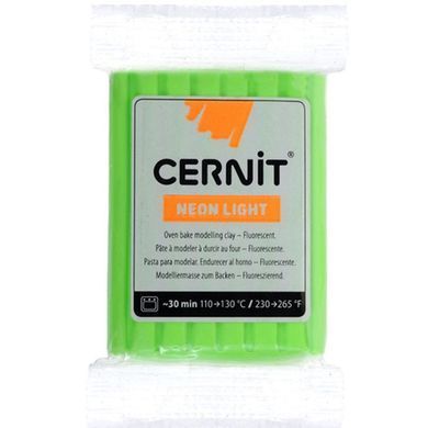 Глина полімерна CERNIT Neon Light 56гр Неон CR-0930056***, бірюзовий неон
