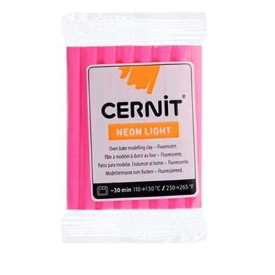 Глина полімерна CERNIT Neon Light 56гр Неон CR-0930056***, бірюзовий неон