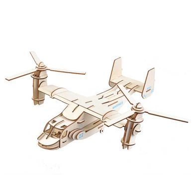 Деревянная сборная 3D модель WoodCraft Вертолет-2 (36*50*14см) XA-G027H