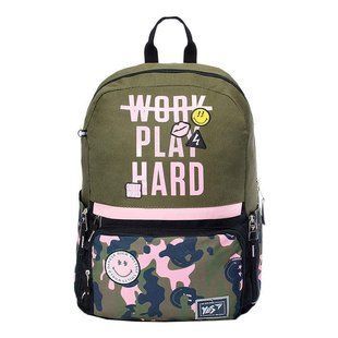 Рюкзак (ранец) школьный Yes 558287 Smiley World Military girl T-82 45*30*14см