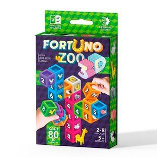 Игра настольная DankoToys DT F3D-02-01 Fortuno Zoo 3D