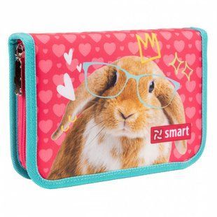 Пенал 1 отделение с 1 отворотом 1 Вересня Smart HP-03 Cute lovely 533279