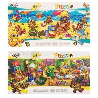 Пазлы DankoToys 44 эл. DT P44 475*165 ассорти MIX мягкие двусторонние