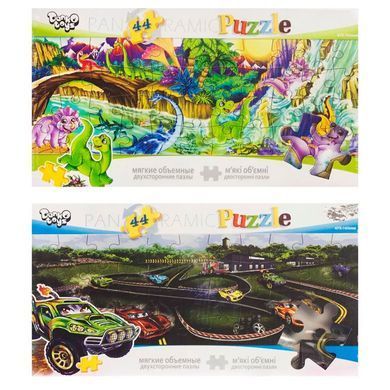 Пазлы DankoToys 44 эл. DT P44 475*165 ассорти MIX мягкие двусторонние