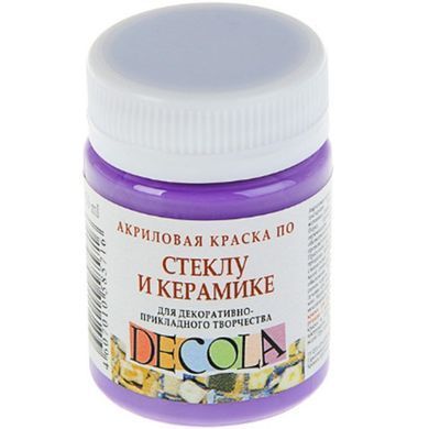 Краска акриловая для стекла и керамики ЗХК Невская Палитра DECOLA 50мл, Белый