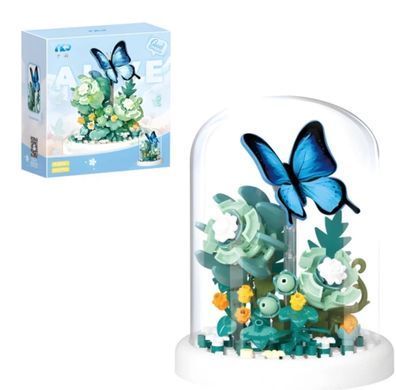 Конструктор 3D у колбі Flower Butterfly 6,8*8,5см, 130 дет №2540