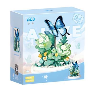 Конструктор 3D у колбі Flower Butterfly 6,8*8,5см, 130 дет №2540