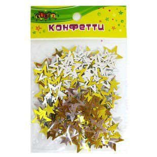 Конфетті Kidis Зірочки золото-срібло 10гр 8867