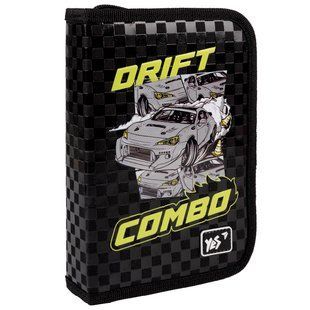 Пенал 1М 1 Вересня Yes HP-04 Drift King з 2 отворотами б/н 533582