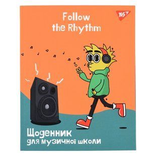 Школьный дневник для музыкальной школы YES интегр. 911589 (укр) Follow the rhythm