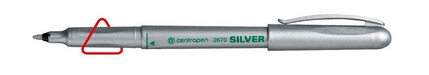 Маркер перманентный Centropen 1мм 2670*, золото