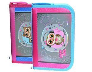 Пенал 2 отделения без наполнения Kidis 7361 Cute Owl