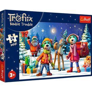 Пазли Trefl 24ел. Maxi 14375 Трефліки будують сніговика