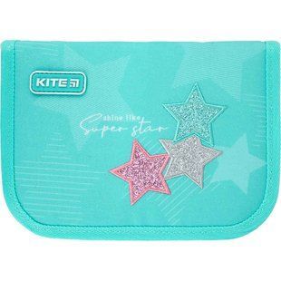 Пенал 1 отделение с 2 отворотами Kite мод 622 с наполнением Super star K21-622Н-5