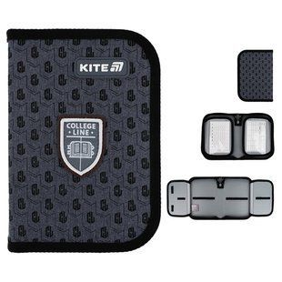 Пенал 1 отделение с 2 отворотами Kite мод 622 College Line boy K25-622-2