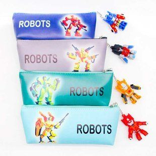 Косметичка-пенал Лидер PVC 19*7*3,5см, Robots мікс №528-20