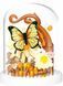 Конструктор 3D в колбе Flower Butterfly 6,8*8,5см, 149 дет №2542