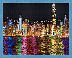 Алмазна мозаїка по номерам на дереві 40*50см Diamond painting QA200536