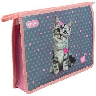 Папка А4+ Kite на блискавці Studio Pets SP23-428