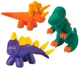 Глина полимерная FIMO kids набор 4шт. Динозавр 8039 07 LZ