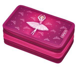 Пенал 3 отделения с наполнением Herlitz 50008537 Ballerina 31 предмет