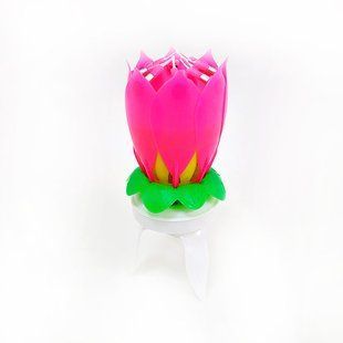 Свічка для торта Josef Otten музична Flower обертається 0182