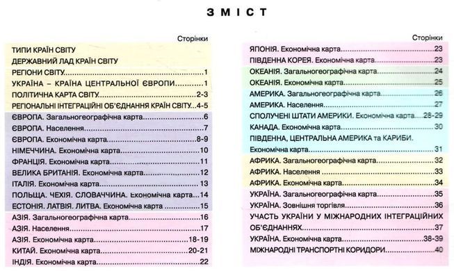 Атлас Картография, География: регионы и страны для 10 класса 7127