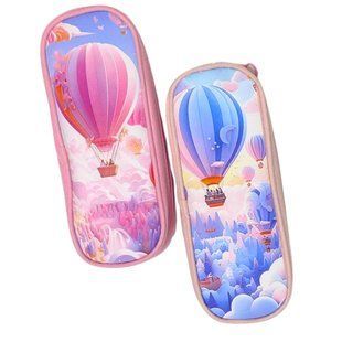 Косметичка-пенал текстиль 22*8,5*5см, Air Balloon мікс №520/SA-0292