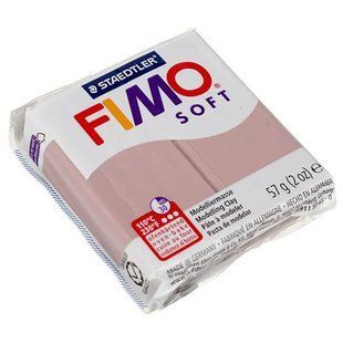 Глина полимерная FIMO Soft 56г 8020-***, роза античная